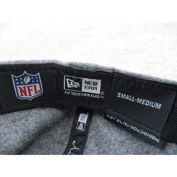 New Orleans Saints Hat Cap Fitted Small Medium Gray Wool New Era Football Mens - Picture 8 of 9